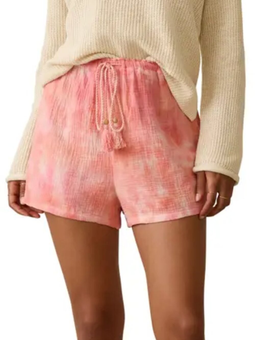 Faherty Dune Cotton Gauze Shorts – Coral Skies Tie Dye – Size X‑Small – NWT